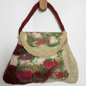 Boutique one-of-a-kind felted handbag
